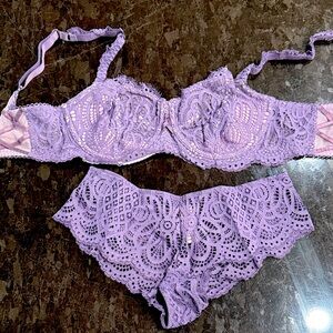 Victoria’s Secret purple lingerie set